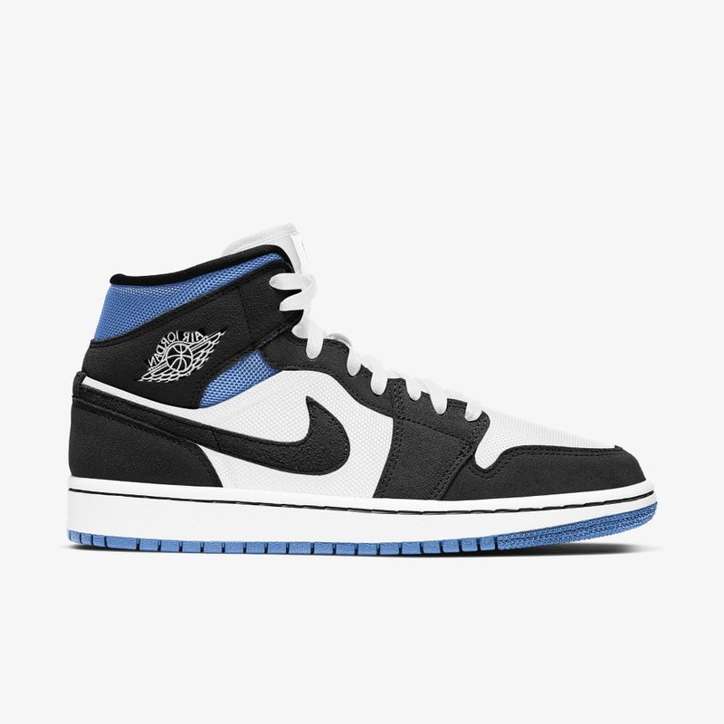 Air Jordan 1 Mid SE Mix Materials Black/Blue | BQ6472-102