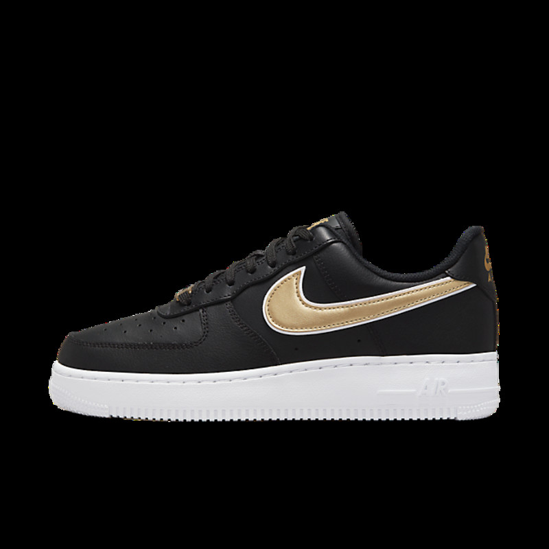 Nike wmns air force 1 essential - black / metallic clearance gold