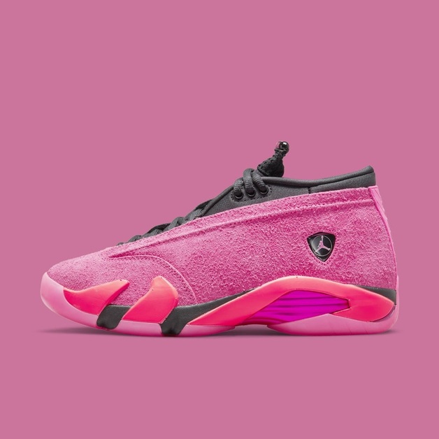 Offizielle Bilder des Air Jordan 14 Low „Shocking Pink“