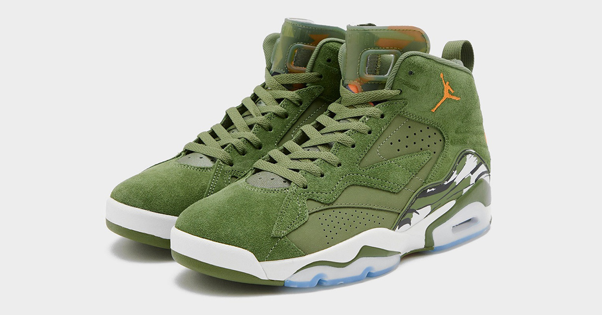 Militärischer Touch bei dem Jordan MVP 678 „Green Suede“