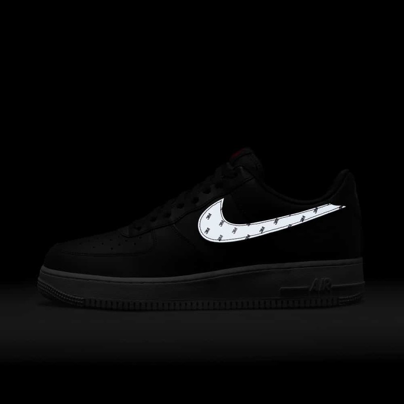 3M x Nike Air Force 1 Black Reflective Logo | CT2296-001