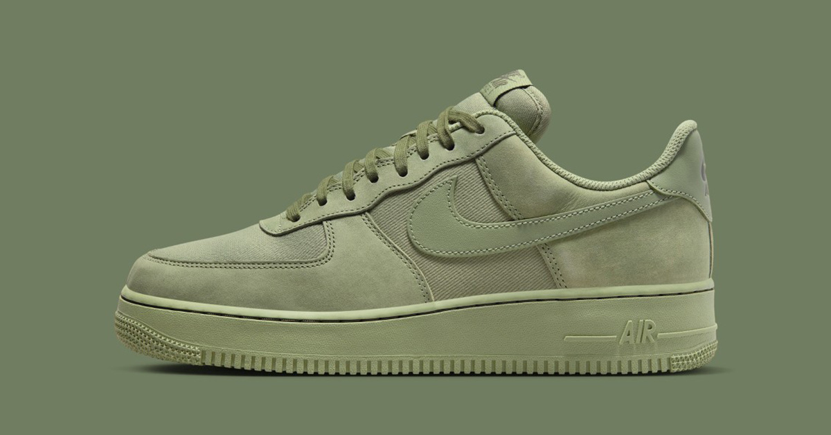 Mit diesem Nike Air Force 1 '07 LX erhältst du ein Herbst-Highlight in „Oil Green“