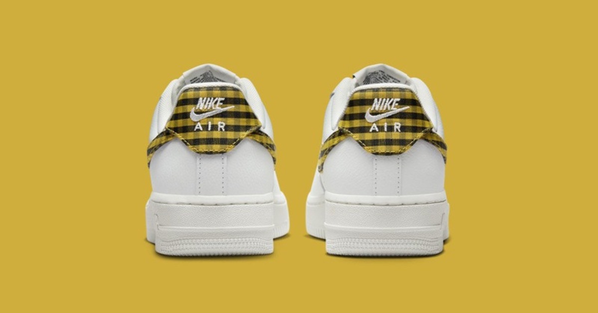 Yellow and Black Adorn Another "Gingham" Nike Air Force 1