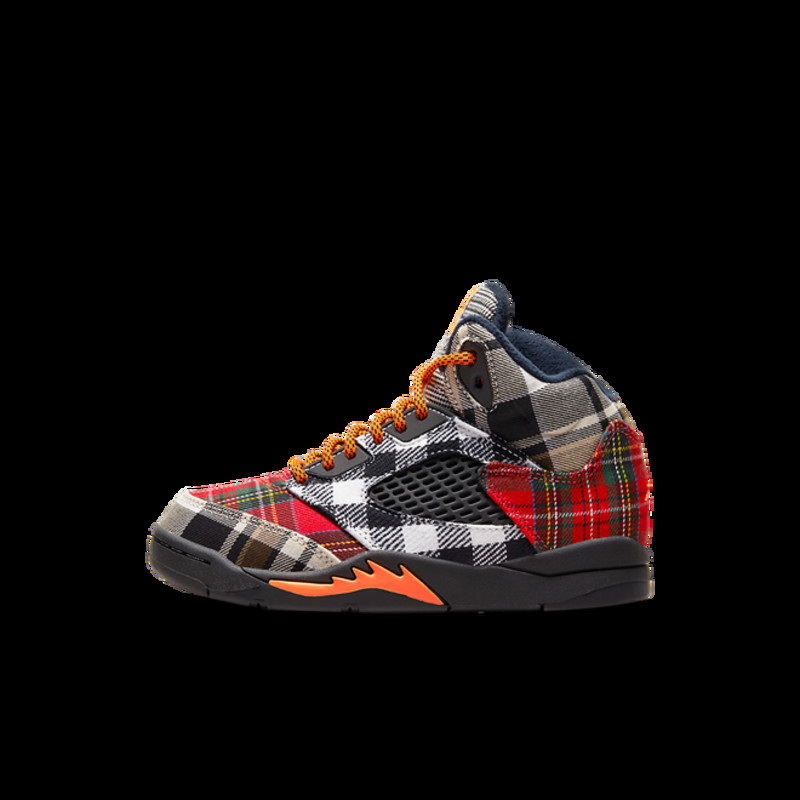 Jordan 5 Retro Plaid Little Kids' | FD4812-008