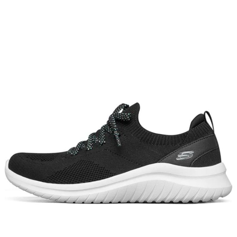 Skechers Ultra Flex 2.0 Black and White Marathon Running | 149186-BKW