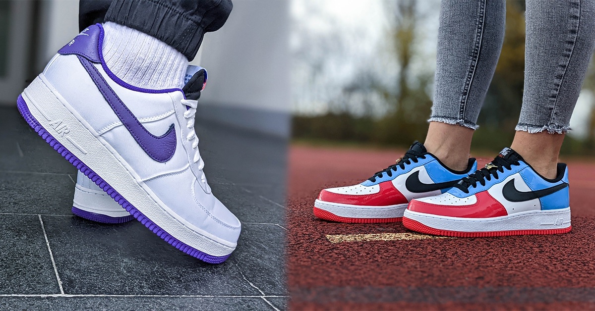 Latest Pickup: Nike Air Force 1 Unlocked "Fearless UNC Chicago" and "Court Purple