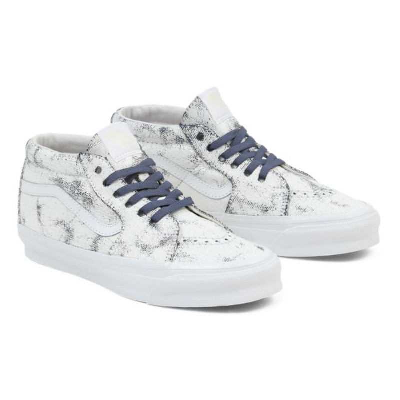 Vans Vault OG SK8-Mid LX Distress - White/Multi | VN0A4BVCWTM