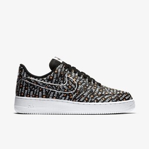 Nike Air Force 1 Low Just Do It AOP Black | AO6296-001