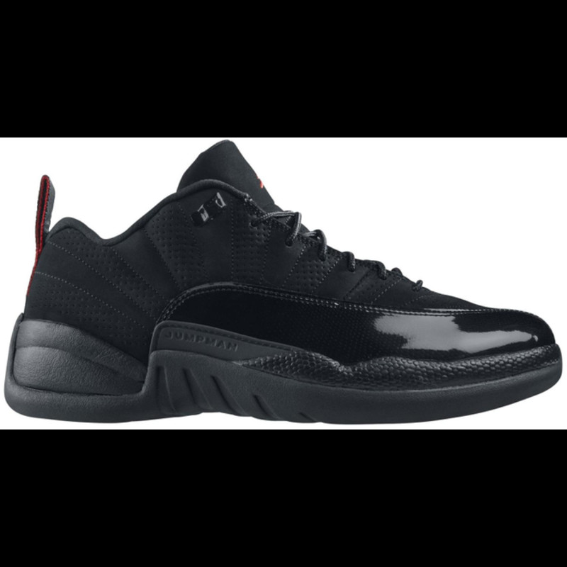 Jordan 12 low black patent sale