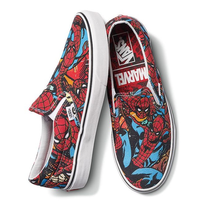 Vans marvel hot sale slip on