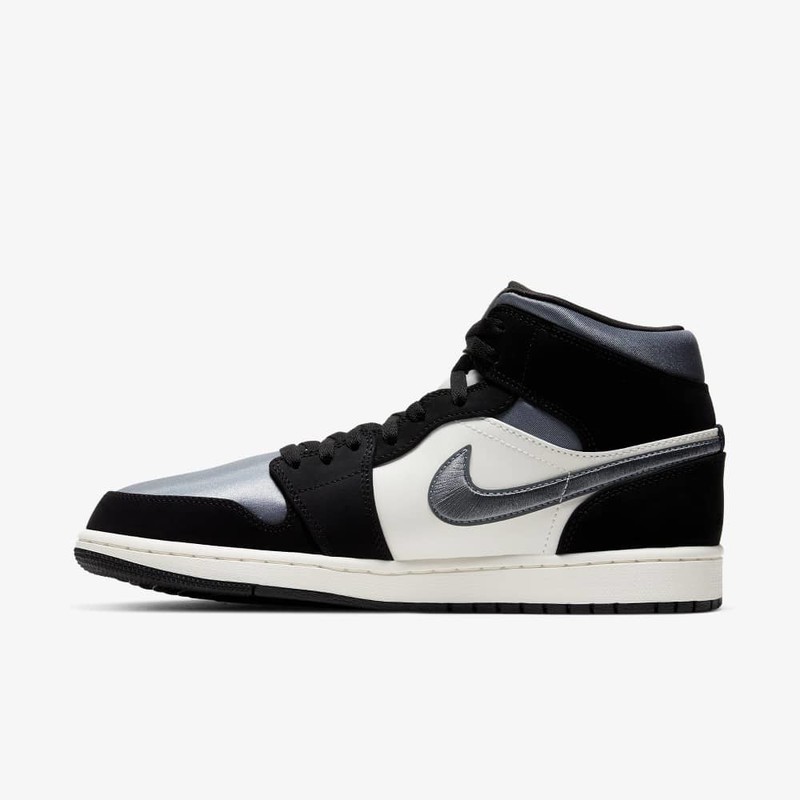 Air Jordan 1 Mid Satin Black | 852542-011