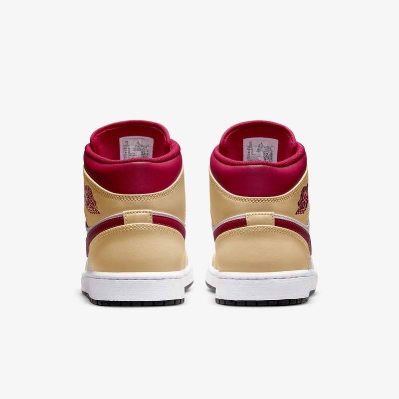 Air Jordan 1 Mid Beige/Red | 554724-201