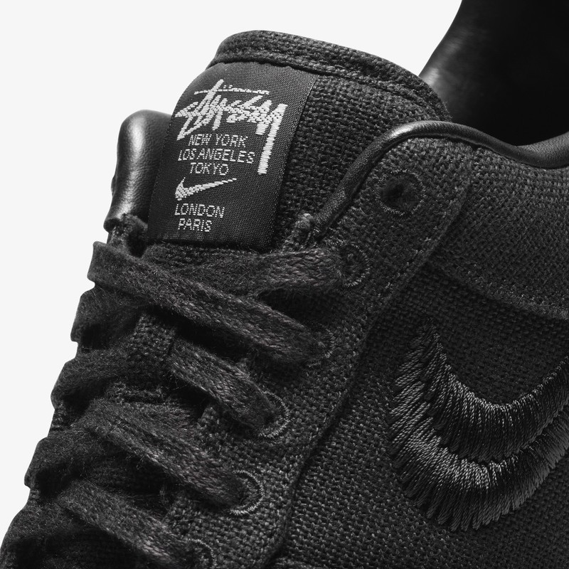 Stussy x Nike Air Force 1 Low Black CZ9084-001 Release Date