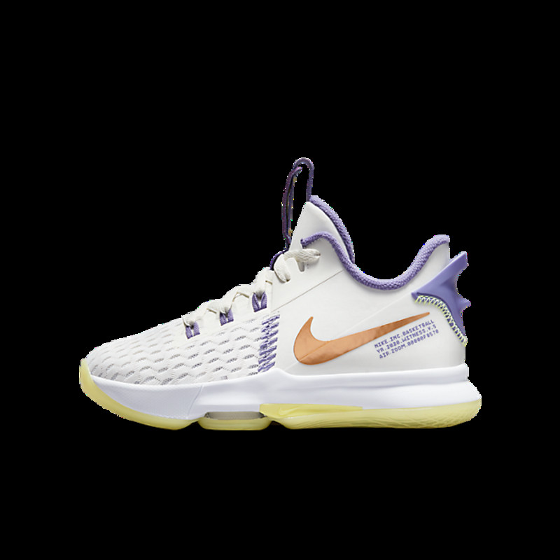 Nike LeBron Witness 5 White Light Zitron (GS) | CT4629-102