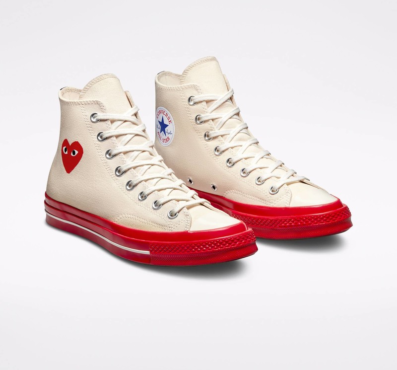 Comme Des Garcons PLAY x Converse Chuck 70 High Pristine | A01794C