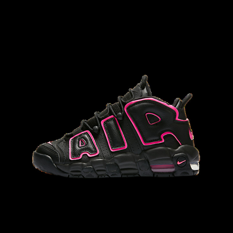 Nike air uptempo pink and black sale