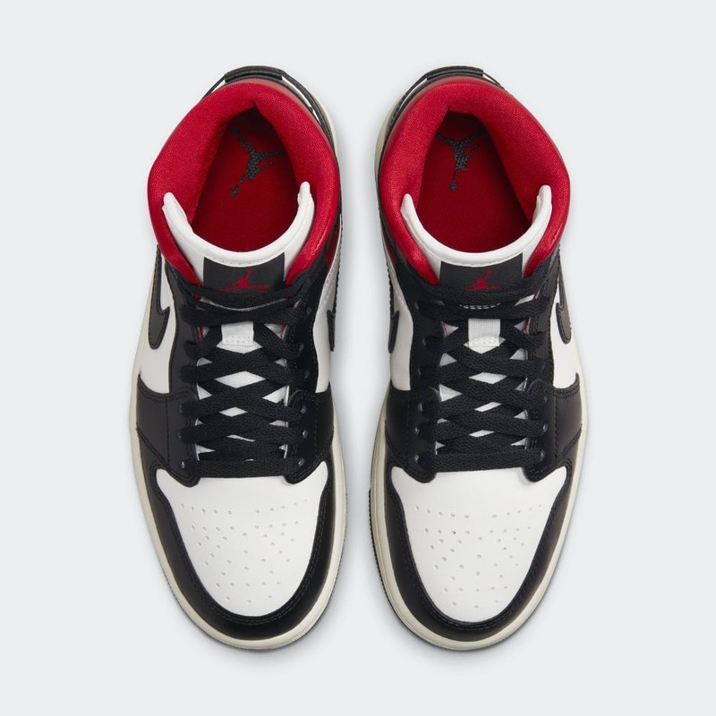 Air Jordan 1 Mid Black Gym Red | BQ6472-061