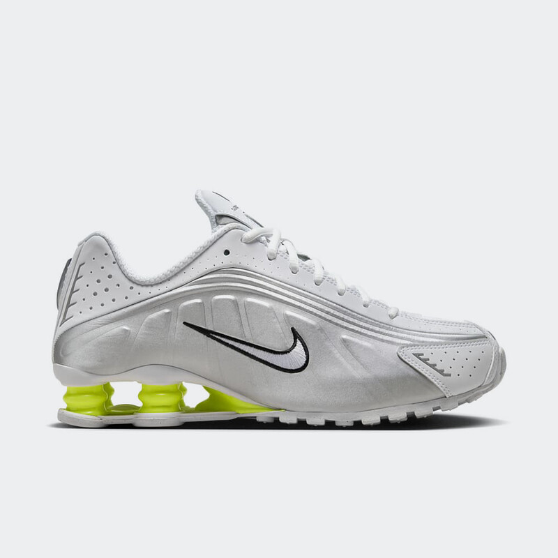 Nike Shox R4 "White/Metallic Silver" | AR3565-102