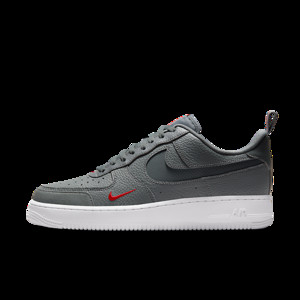 Nike Air Force 1 Low Grey Red Reflective Swoosh | DN4433-001