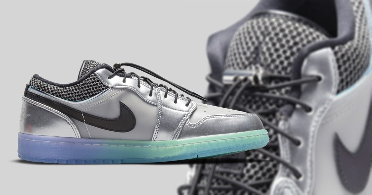 Air Jordan 1 Low mit neuem Lacing System und abgespacetem Look