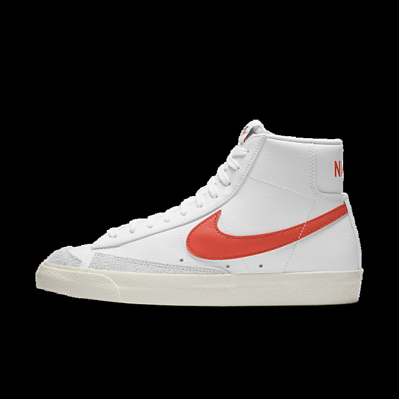 Nike Blazer Mid 77 White Bright Crimson | BQ6806-110
