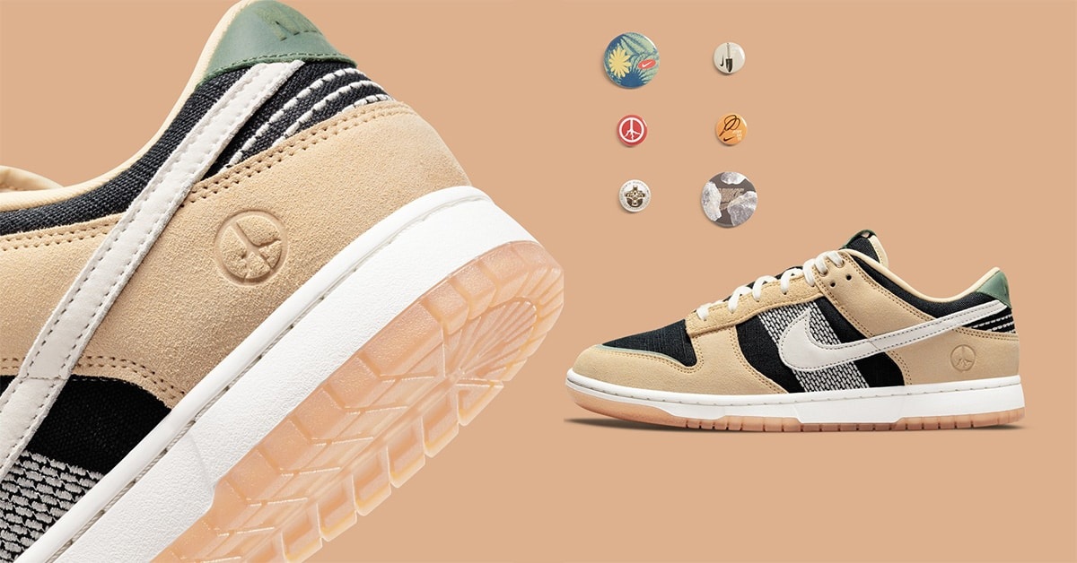 Official images of the Nike Dunk Low "Rooted In Peace"