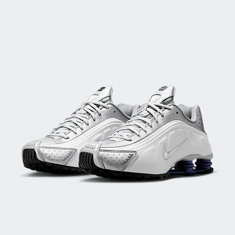 Nike Shox R4 "Metallic Silver/Deep Royal Blue" | HQ1988-102