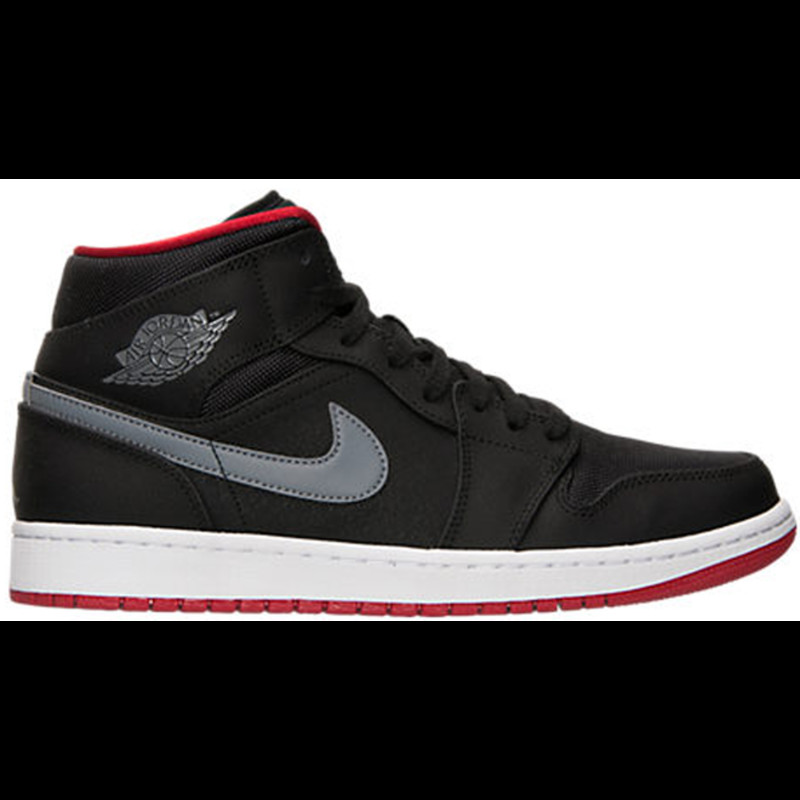 Jordan 1 mid black best sale cool grey gym red