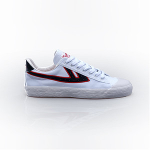 Warrior Shanghai WB-1 White/Black Gold Embroidery Outline | WB-1/WHT-BLK-RED