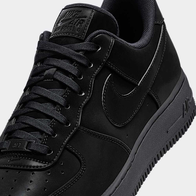 Black on black nike air force 1 online