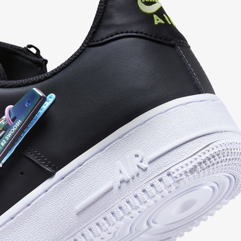 Nike Air Force 1 07 Lux Iridescent Sneakers in Black