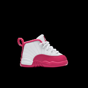 Air Jordan 12 Retro TD 'Vivid Pink' White/Metallic Silver-Vivid Pink Infant/Toddler | 819666-109