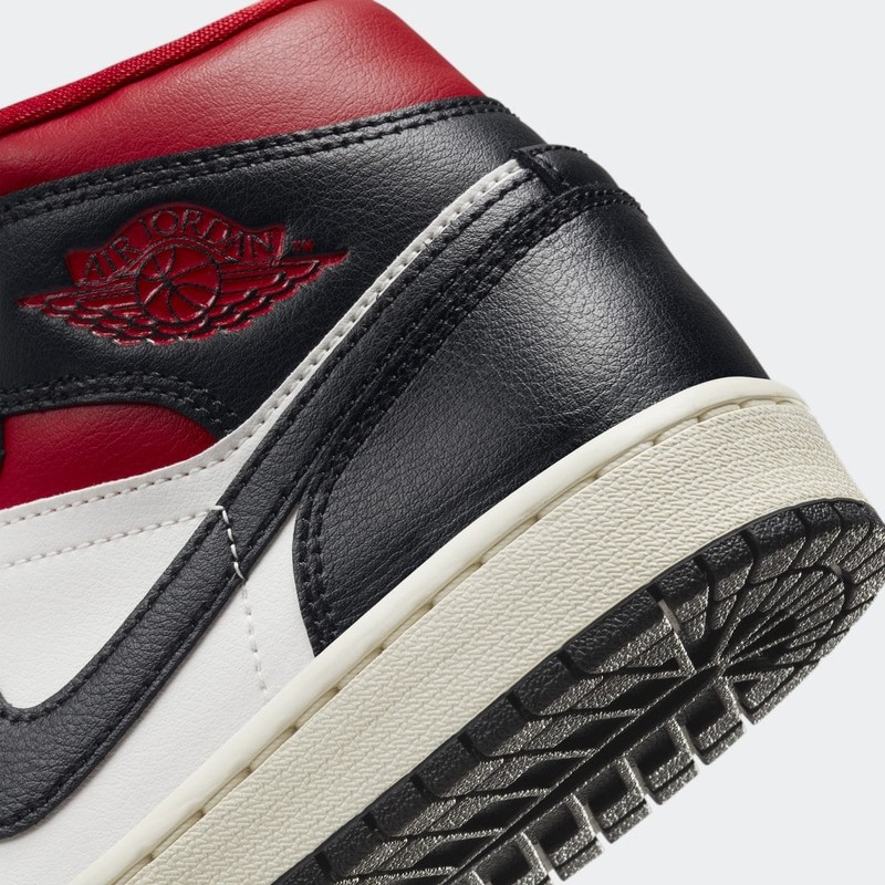 Air Jordan 1 Mid Black Gym Red | BQ6472-061