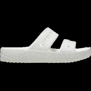 Crocs Women Baya Platform Glitter Sandals White | 208461-100