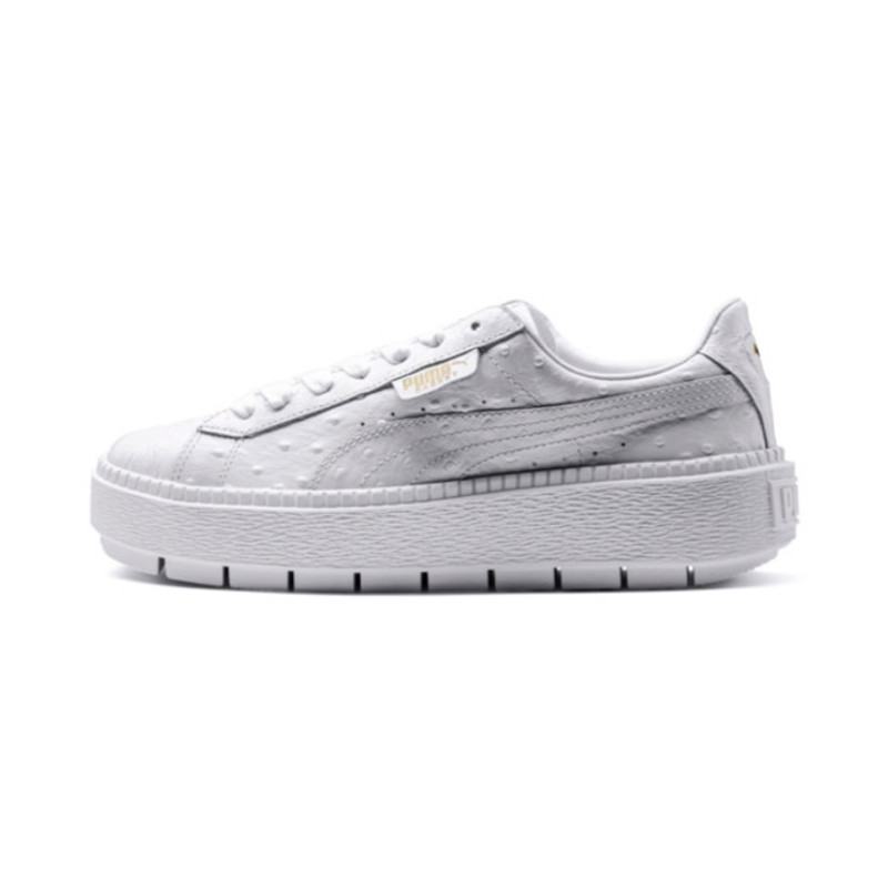 Puma platform clearance trace ostrich sneakers