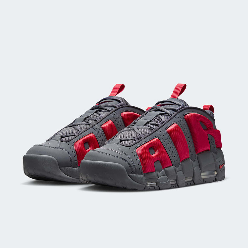 Nike Air More Uptempo Low "Dark Grey/Light Crimson" | FZ3055-002