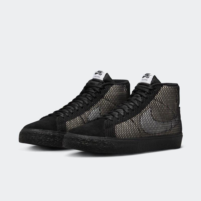 Nike SB Zoom Blazer Mid Premium "Black Net" | FN6038-100