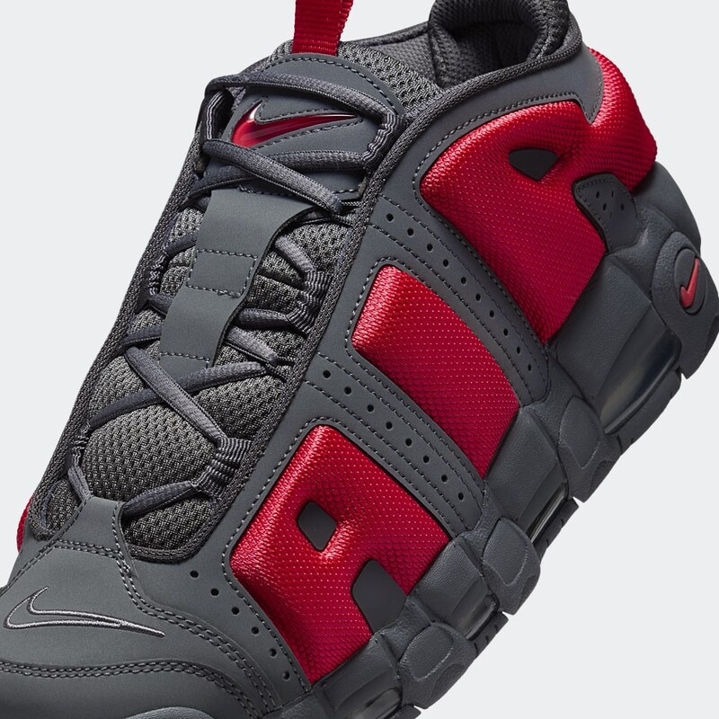 Nike Air More Uptempo Low "Dark Grey/Light Crimson" | FZ3055-002