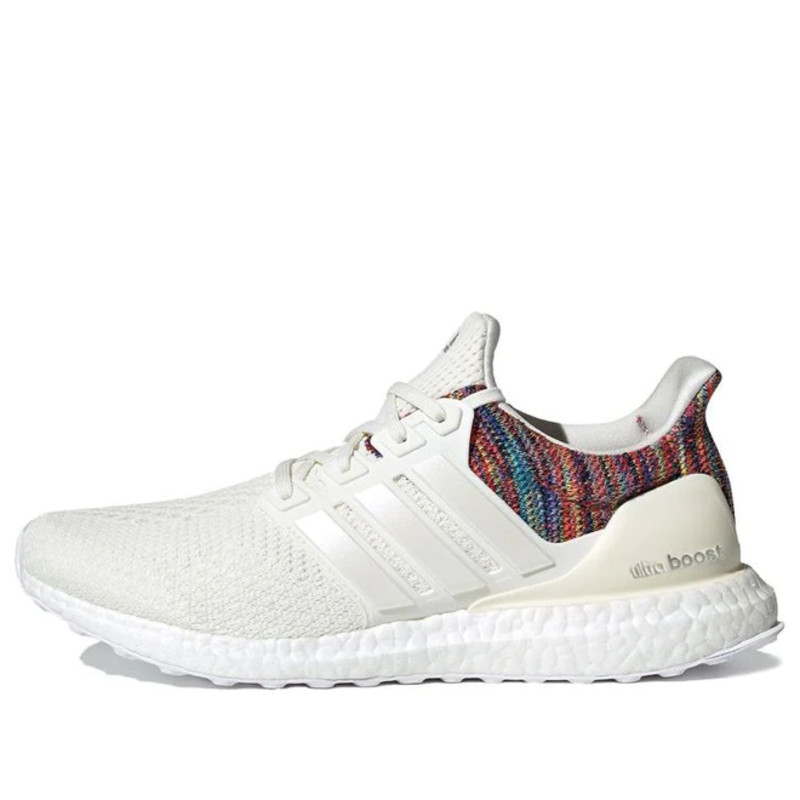 Adidas boost white with sales rainbow