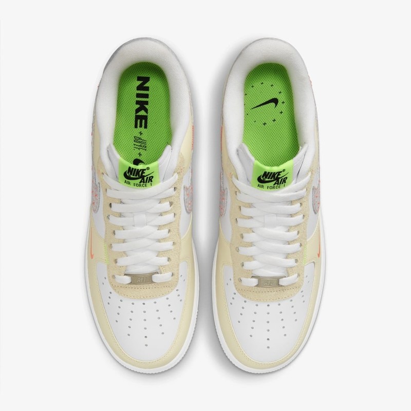 Nike Air Force 1 Neon Stitching Tan | FB1852-111