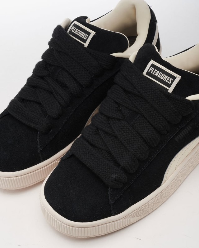 Pleasures x Puma Suede XL "Black/Frosted Ivory" | 396057-01