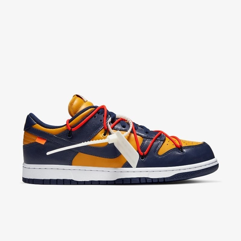 Off-White x Nike Dunk Low Navy | CT0856-700