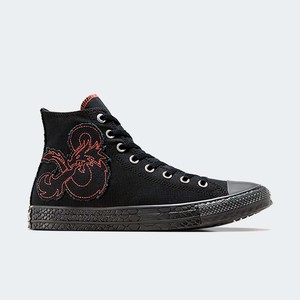 Dungeons & Dragons x gold converse Chuck Taylor All Star "Black/Red" | A09886C