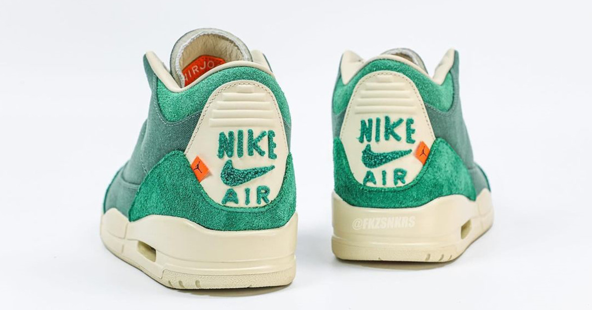 Nina Chanel Abneys Air Jordan 3 vereint Kunst und Sneaker durch Canvas-Wildleder und dicke Laces