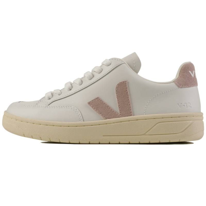 Veja Womens V-12 Leather - Extra White Babe | XD0203485A360