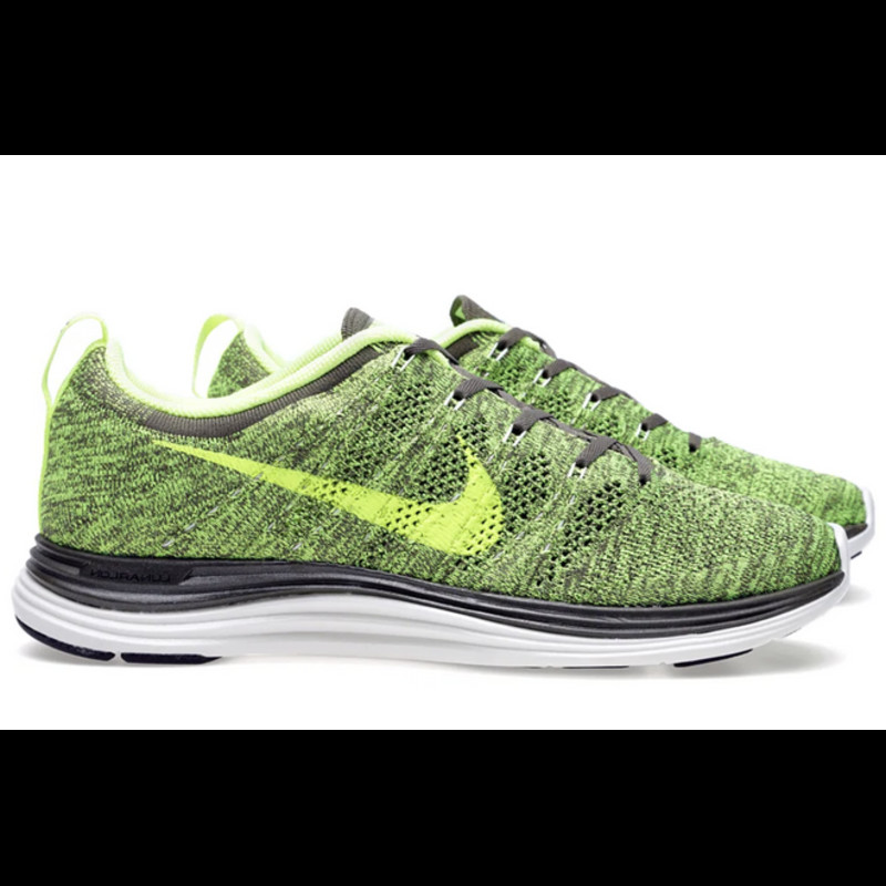 Nike Flyknit Lunar1+ Tarp Green Volt | 554887-371
