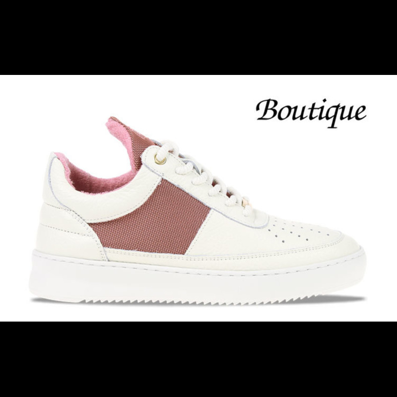 Filling Pieces Low Top Ripple Game Wit/Roze Dames | 25133151898