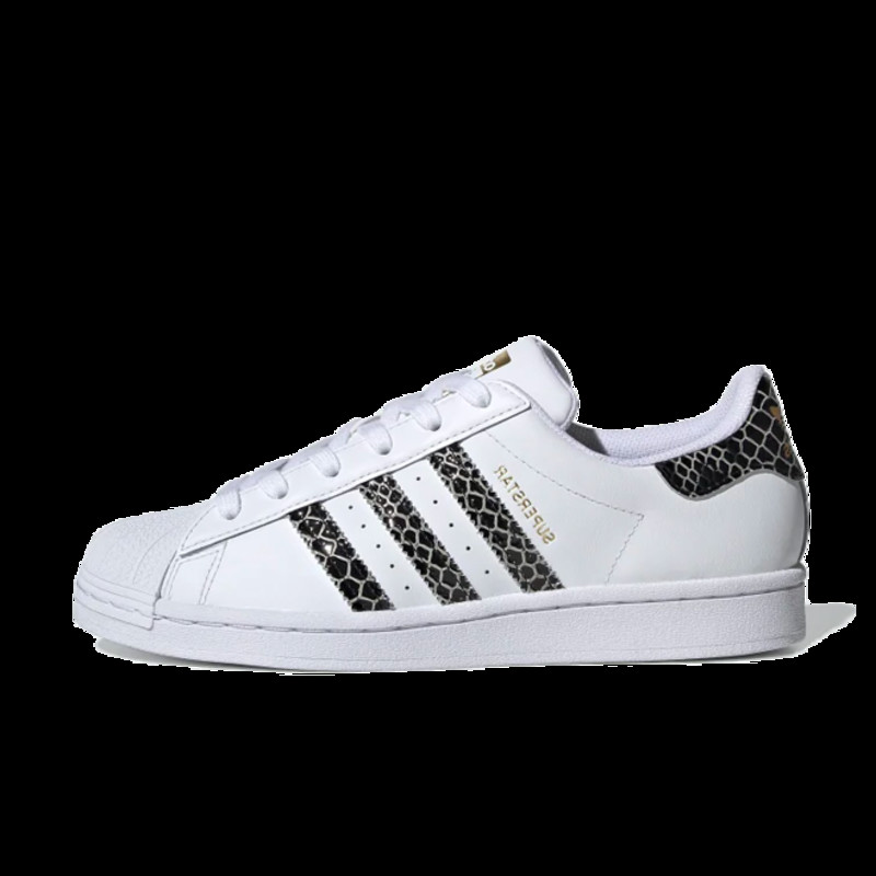 Adidas superstar white reptile sale