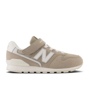 New Balance 996 Bungee Lace Top Strap Big Kid Wide 'Aluminum Grey' | YV996XB3-W