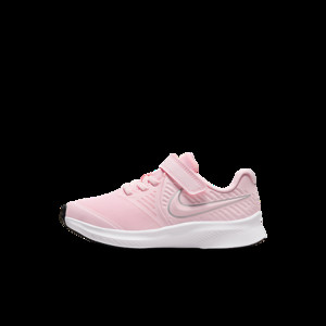 Kids Nike Star Runner 2 PSV 'Pink Foam' Pink Foam/Metallic Silver Marathon Running | AT1801-601